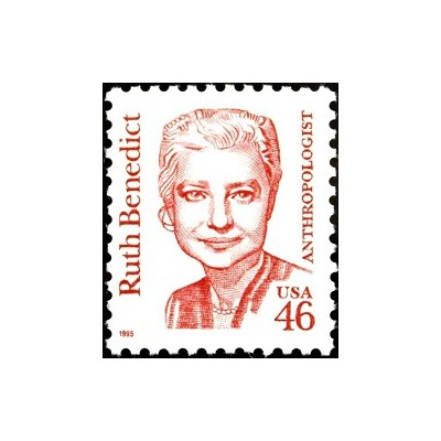 1 عدد تمبر سری پستی - آمریکایی های بزرگ - روث بندیکت - نویسنده - آمریکا 1995