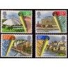 4 عدد تمبر نوسازی شهرها - انگلیس 1984