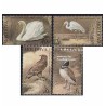 4 عدد تمبر پرندگان - کتاب قرمز - مولداوی 2003