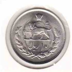 سکه 10 ریال 1354 محمدرضا پهلوی - بانکی با کاور - ع