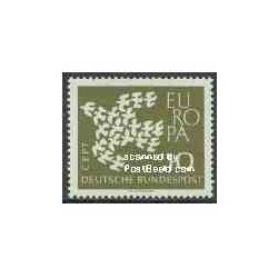 1 عدد تمبر مشترک اروپا - Europa Cept - جمهوری فدرال آلمان 1961