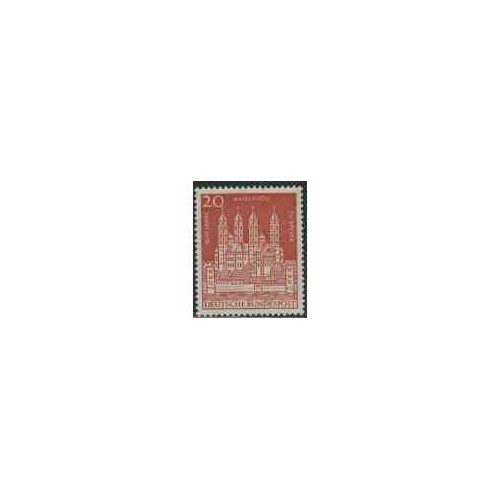 1 عدد تمبر کلیسای جامع سپیر - جمهوری فدرال آلمان 1961