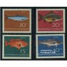 4 عدد تمبر جوانان - ماهیها - جمهوری فدرال آلمان 1964