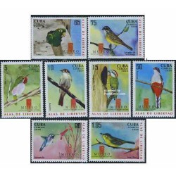 8 عدد تمبر موزه طبیعت (پرندگان) - کوبا 2008 