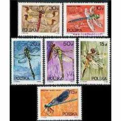 6 عدد تمبر سنجاقکها - لهستان 1988