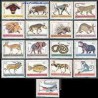  17 ع تمبر سری پستی جاری با تصاویر حیوانات - آفریقای جنوبی 1977
