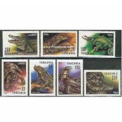 7 عدد تمبر خزندگان - تانزانیا 1993 