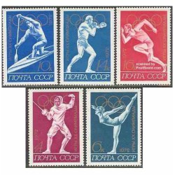 5 عدد تمبر المپیک مونیخ - شوروی 1972 