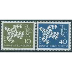2 عدد تمبر مشترک اروپا - Europa Cept - جمهوری فدرال آلمان 1961