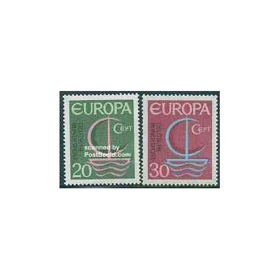 2 عدد تمبر مشترک اروپا - Europa Cept - جمهوری فدرال آلمان 1966