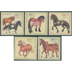 5 عدد تمبر اسبها - جمهوری فدرال آلمان 1997