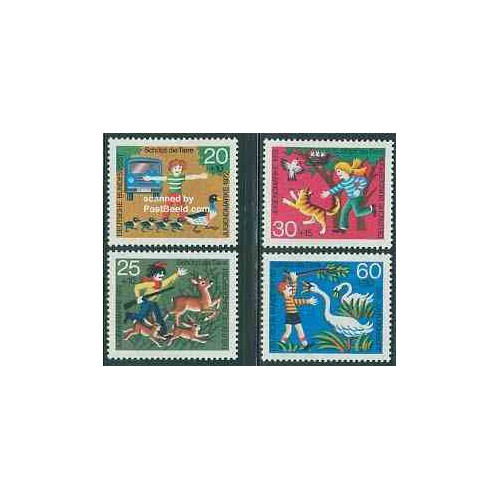 4 عدد تمبر رفاه اجتماعی کودکان - جمهوری فدرال آلمان 1972 4 عدد تمبر رفاه اجتماعی کودکان - جمهوری فدرال آلمان 1972
