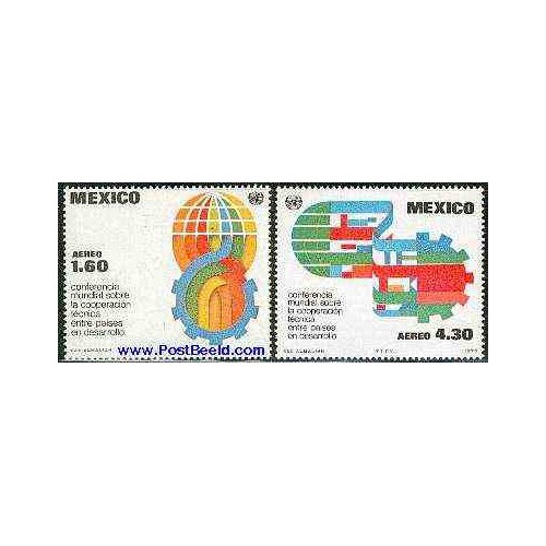 2 عدد تمبر کنفرانس توسعه  - مکزیک 1978