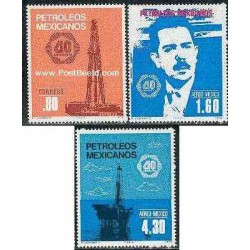 3 عدد تمبر میدانهای نفتی  - مکزیک 1978