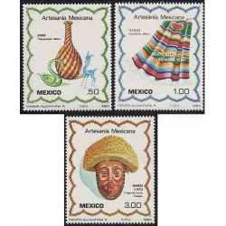 3 عدد تمبر صنایع دستی - مکزیک 1980