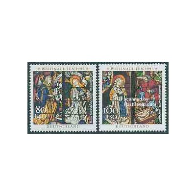  2 عدد تمبر کریستمس - جمهوری فدرال آلمان 1995