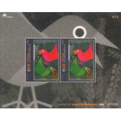 سونیرشیت تمبر مشترک اروپا - Europa Cept - پرندگان - پرتغال 1983