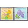 2 عدد تمبر گلها - ازبکستان 2014