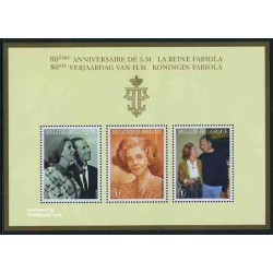 سونیرشیت هشتادمین سالگرد تولد ملکه فابیولا - بلژیک 2008
