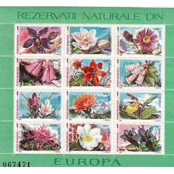 مینی شیت گلهای اروپائی - رومانی 1987