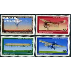 4 عدد تمبر جوانان - هوانوردی - جمهوری فدرال آلمان 1987