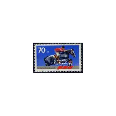 1 عدد تمبر ورزش سوارکاری - جمهوری فدرال آلمان 1987