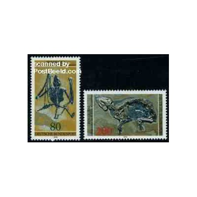 2 عدد تمبر باستانشناسی - جمهوری فدرال آلمان 1987