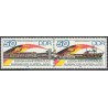 2 عدد تمبر خط راه آهن مکران ، کلایپدا - جمهوری دموکراتیک آلمان 1986