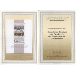 برگه اولین روز انتشار مینی شیت سنگ بنای دموکراسی - جمهوری فدرال آلمان 1986