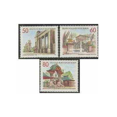 3 عدد تمبر سر درهای برلین - برلین آلمان 1986 قیمت 5.2 دلار