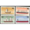 4 عدد تمبر جوانان - کشتیها - برلین آلمان 1977