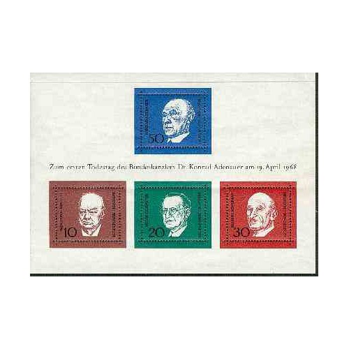 سونیرشیت دکتر کنراد آدناور - سیاستمدار آلمانی - جمهوری فدرال آلمان 1968 سونیرشیت دکتر کنراد آدناور - سیاستمدار آلمانی - جمهوری فدرال آلمان 1968