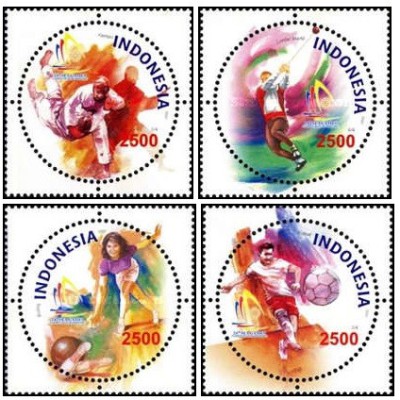 4 عدد تمبر بیست و چهارمین دوره بازیهای SEA، ناخون راچاسیما 2007- B-اندونزی 2007