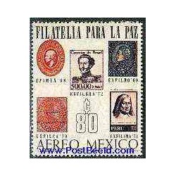 1 عدد تمبر فیلاتلی برای صلح - مکزیک 1972