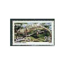 1 عدد تمبر سری پستی - خزندگان - آفریقای جنوبی 1990