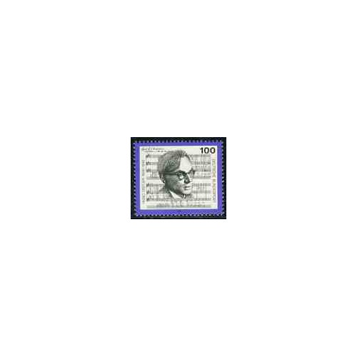 1 عدد تمبر هوگو دیستلر - نوازنده ارگ و آهنگساز - جمهوری فدرال آلمان 1992