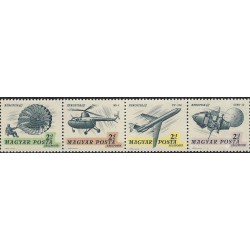 4 عدد تمبر نمایشگاه بین المللی تمبر پست هوایی "AEROFILA 67"، بوداپست - B- مجارستان 1967 قیمت4.5 دلار