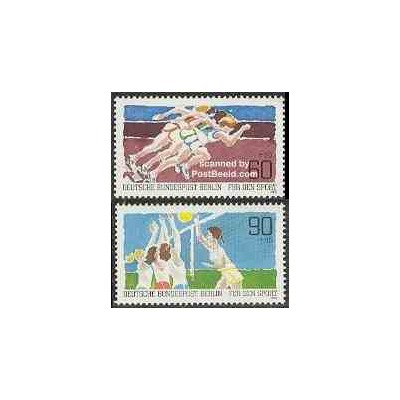 2 عدد تمبر ورزشی - برلین آلمان 1982