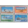 4 عدد تمبر جوانان - هواپیما ها - برلین آلمان 1980