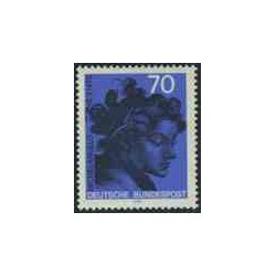 1 عدد تمبر میکل آنژ - نقاش ، پیکر تراش ، معمار و شاعر - جمهوری فدرال آلمان 1975