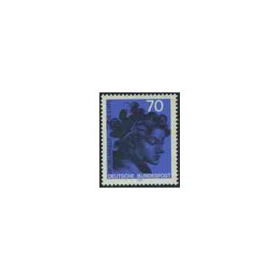 1 عدد تمبر میکل آنژ - نقاش ، پیکر تراش ، معمار و شاعر - جمهوری فدرال آلمان 1975