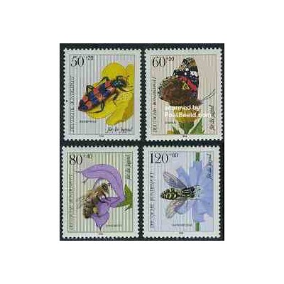 4 عدد تمبر جوانان  - حشرات - جمهوری فدرال آلمان 1984
