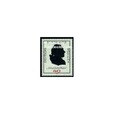 1 عدد تمبر فردریش کلوپ استوک - شاعر - جمهوری فدرال آلمان 1974
