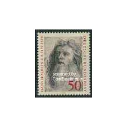 1 عدد تمبر هانس هالبین - نقاش - جمهوری فدرال آلمان 1974