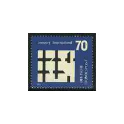 1 عدد تمبر عفو بین الملل  - جمهوری فدرال آلمان 1974