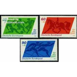 3 عدد تمبر ورزشی - جمهوری فدرال آلمان 1980