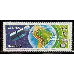 1 عدد تمبر ماهواره - برزیل 1985