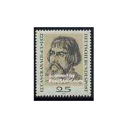 1 عدد تمبر لوکاس کراناخ - نقاش دوره رنسانس - جمهوری فدرال آلمان 1972