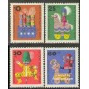 4 عدد تمبر رفاه اجتماعی - اسباب بازیهای چوبی - برلین آلمان 1971