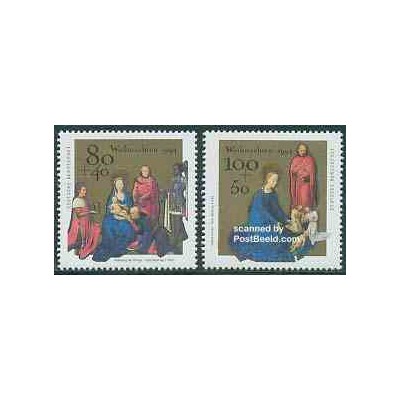 2 عدد تمبر کریستمس - جمهوری فدرال آلمان 1994